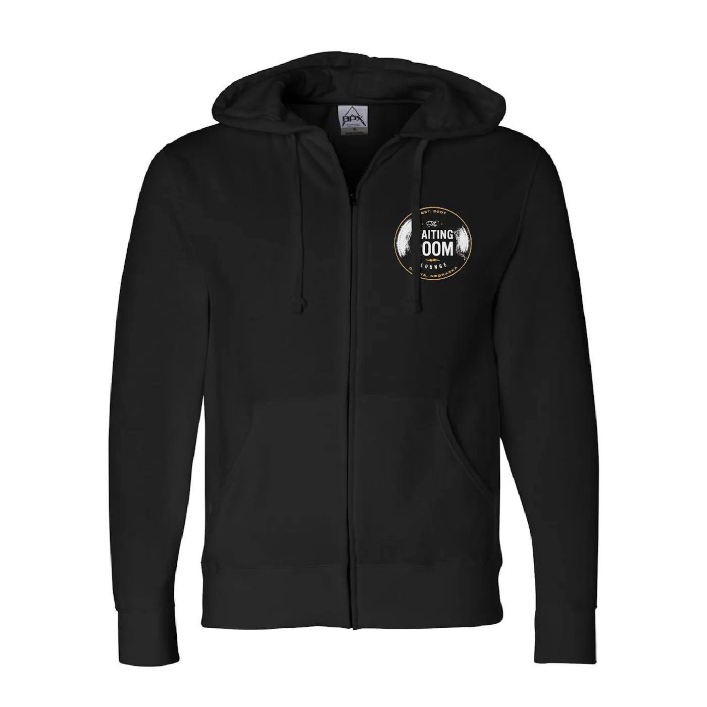 Bright Eyes The Waiting Room | Logo Zip Hoodie - Black