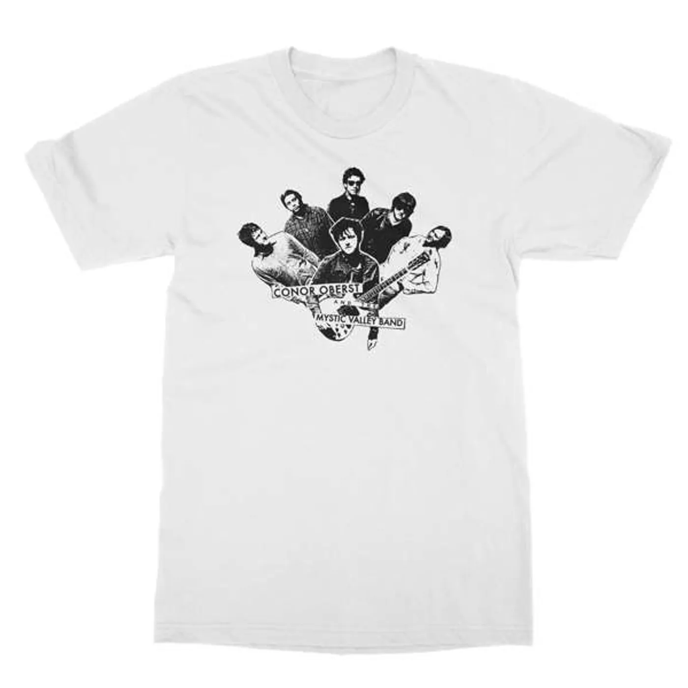 Conor Oberst | Mystic Valley Band - White Band Star T-Shirt