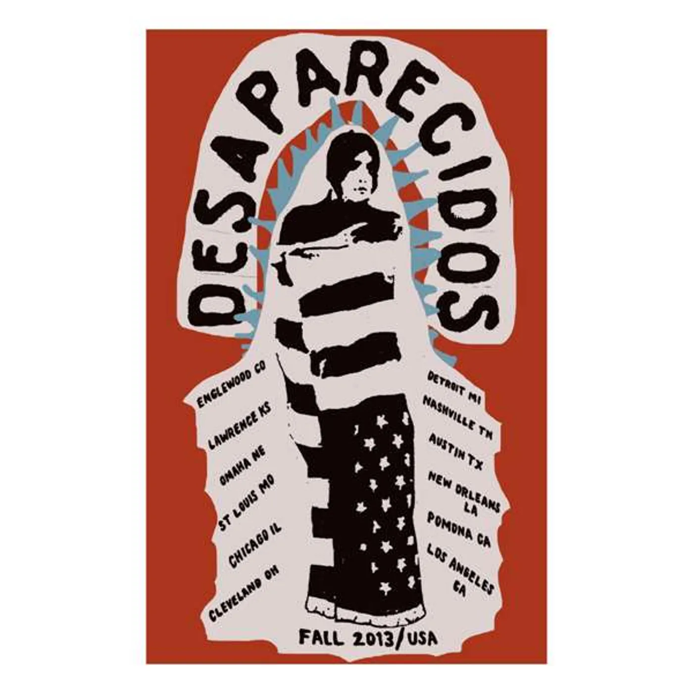 Desaparecidos | 19X11.5 Flag Tour Poster