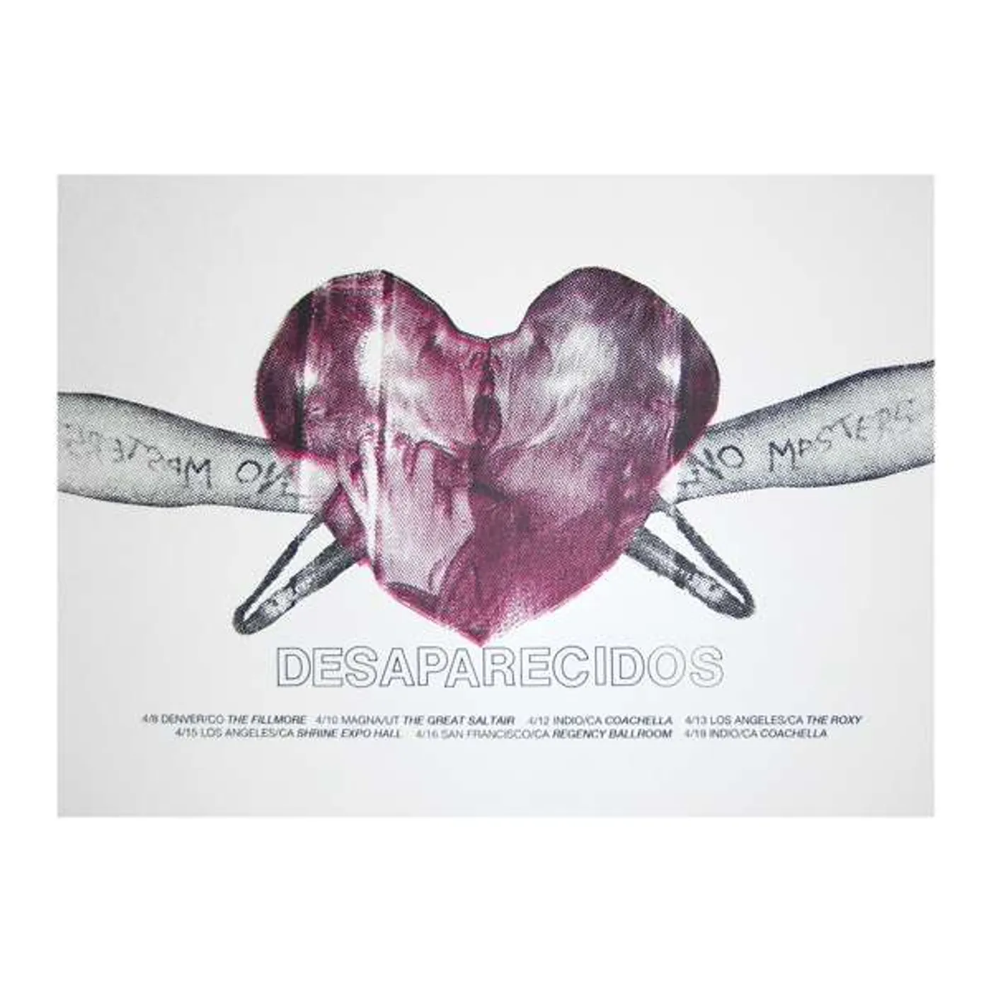 Desaparecidos | 18X24 Heart 2015 Tour Poster
