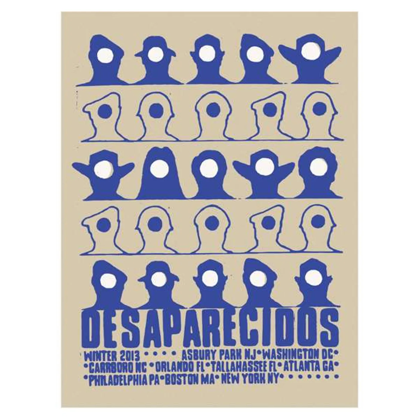 Desaparecidos | 18X24 Winter 2013 Tour Poster