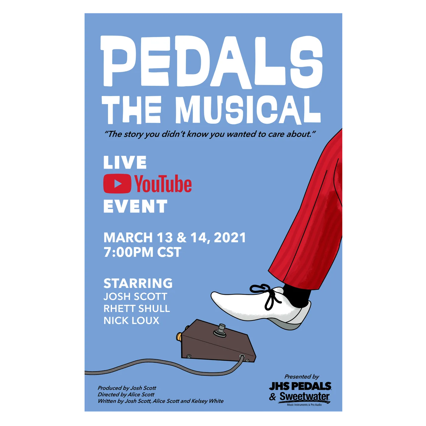 JHS Pedals | Pedals: The Musical Poster