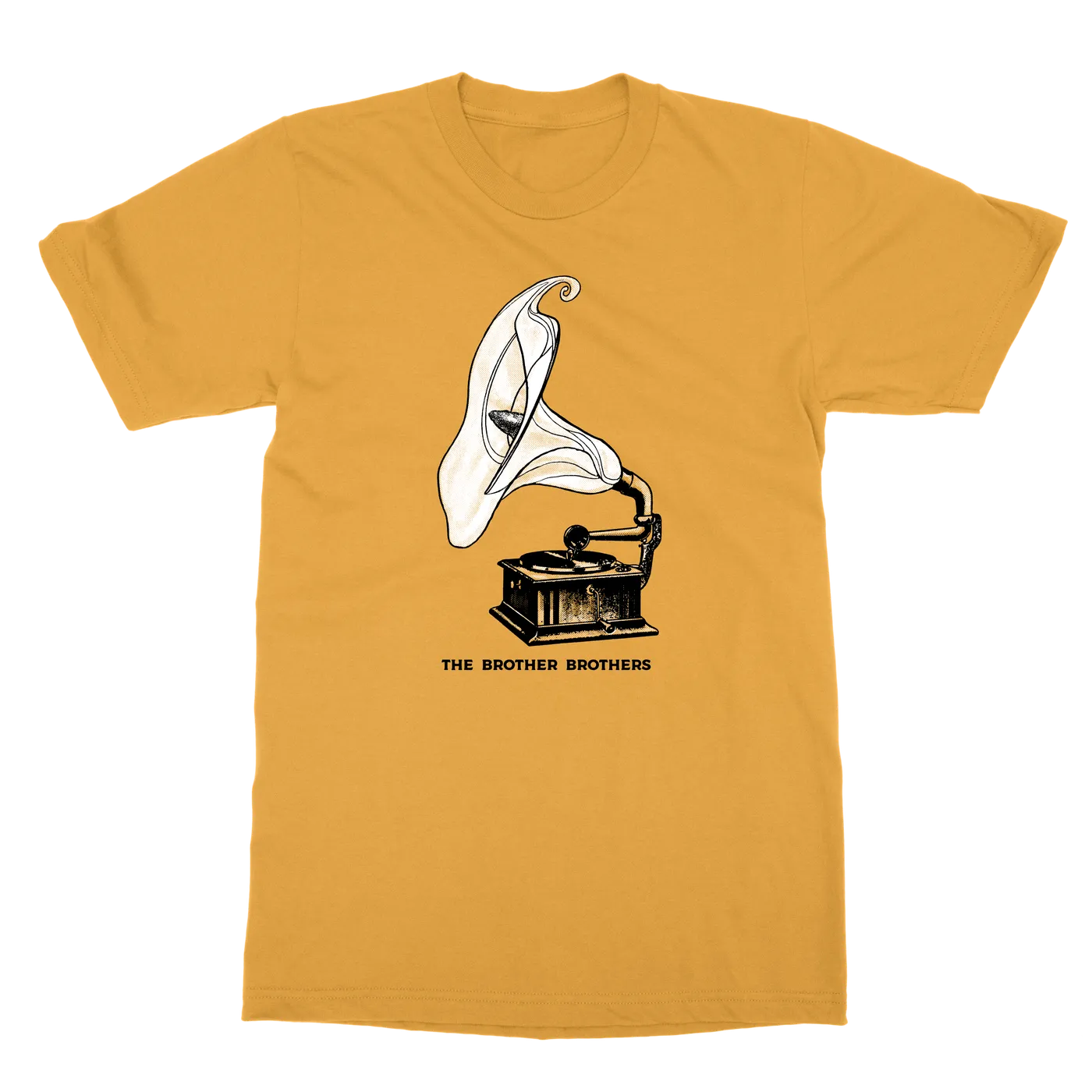The Brother Brothers | Gramophone T-Shirt - Mustard