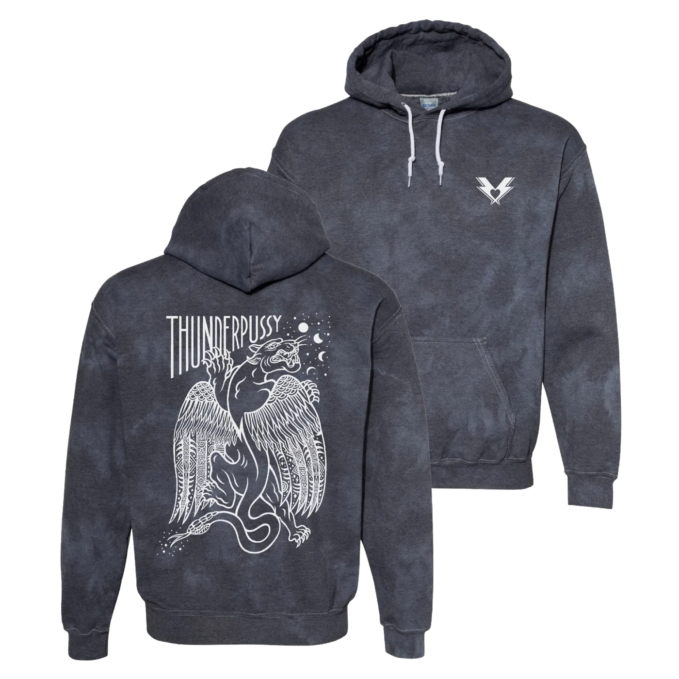Thunderpussy | Winged Cat Hoodie - Tie Dye