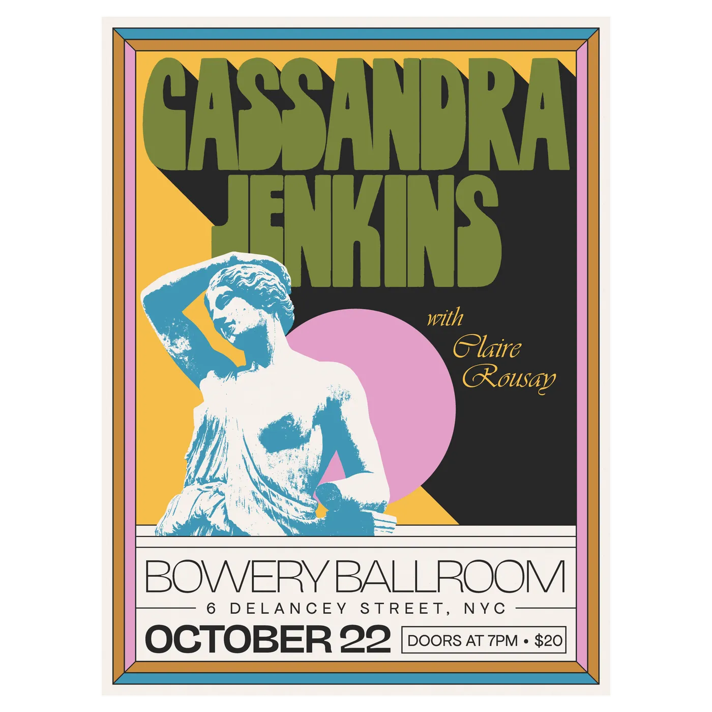 Cassandra Jenkins | Bowery Ballroom 10/22 Poster