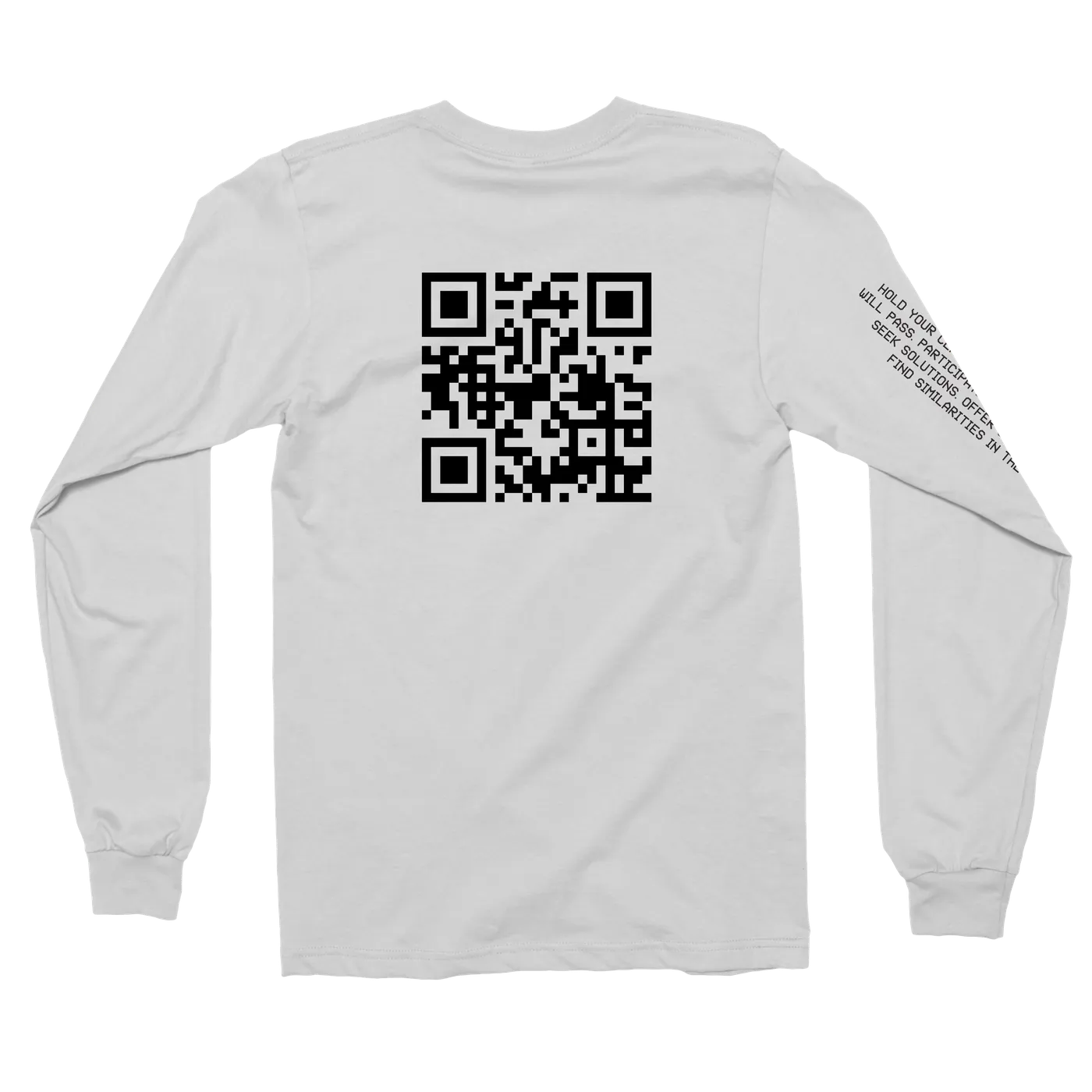 Reggie Watts | QR Code Long-Sleeve Shirt