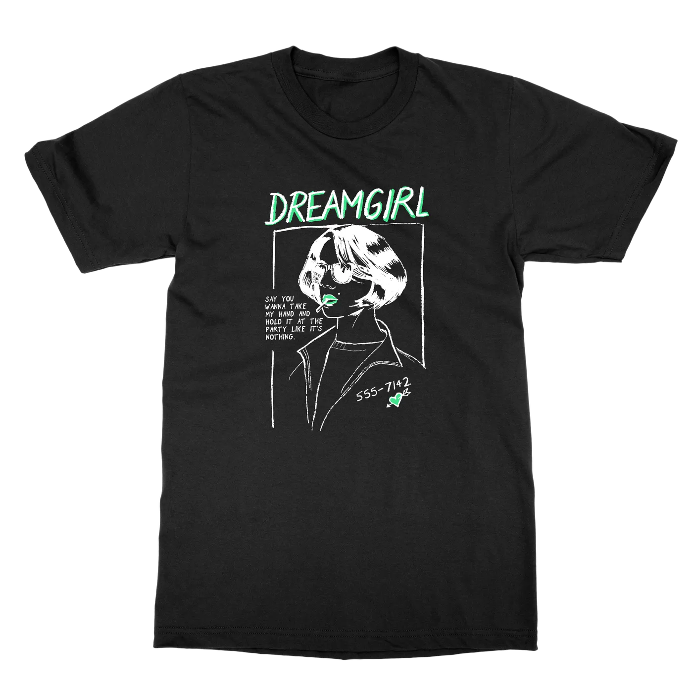 Dreamgirl | Dream Phone T-Shirt - Black