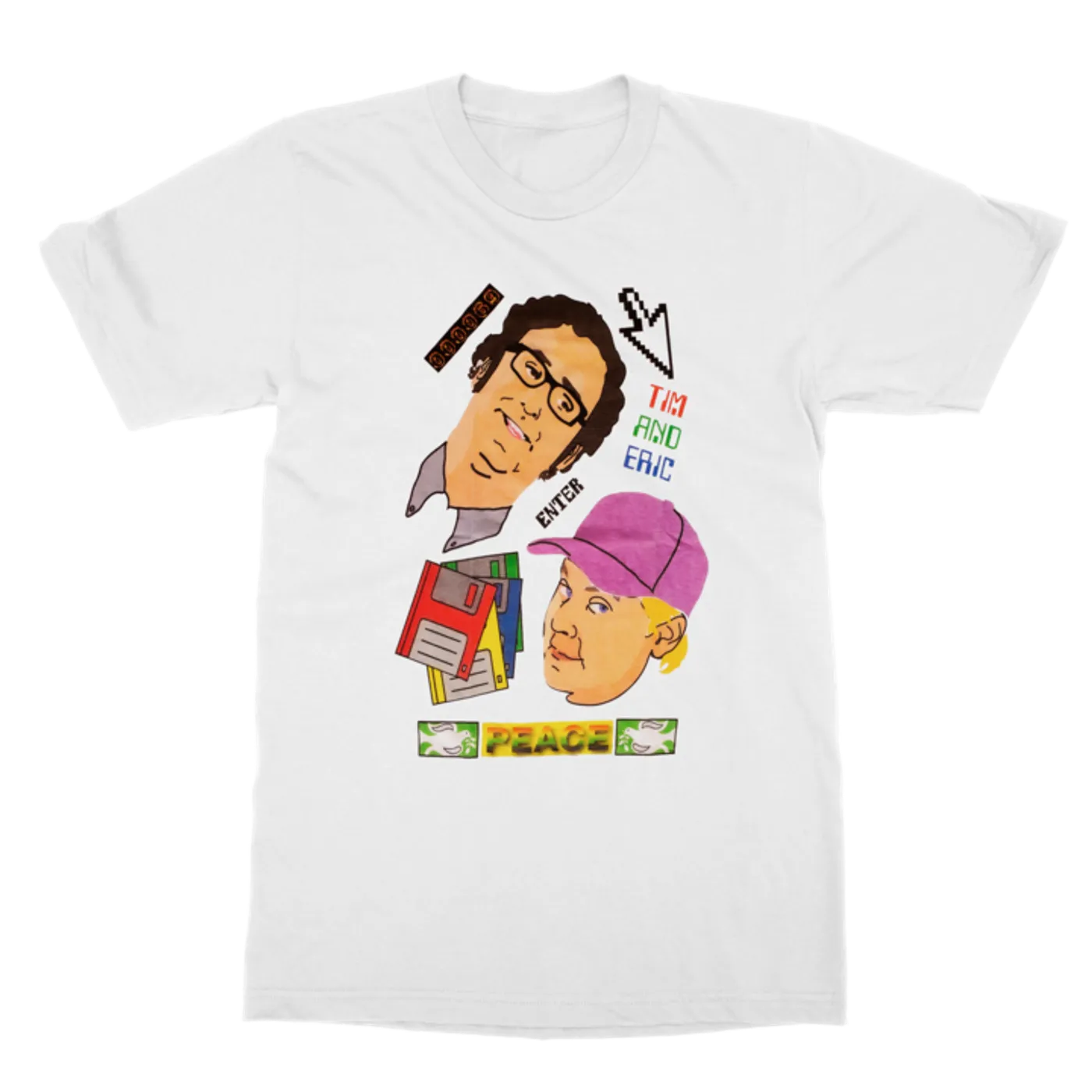 Tim and Eric | Peace Heads T-Shirt