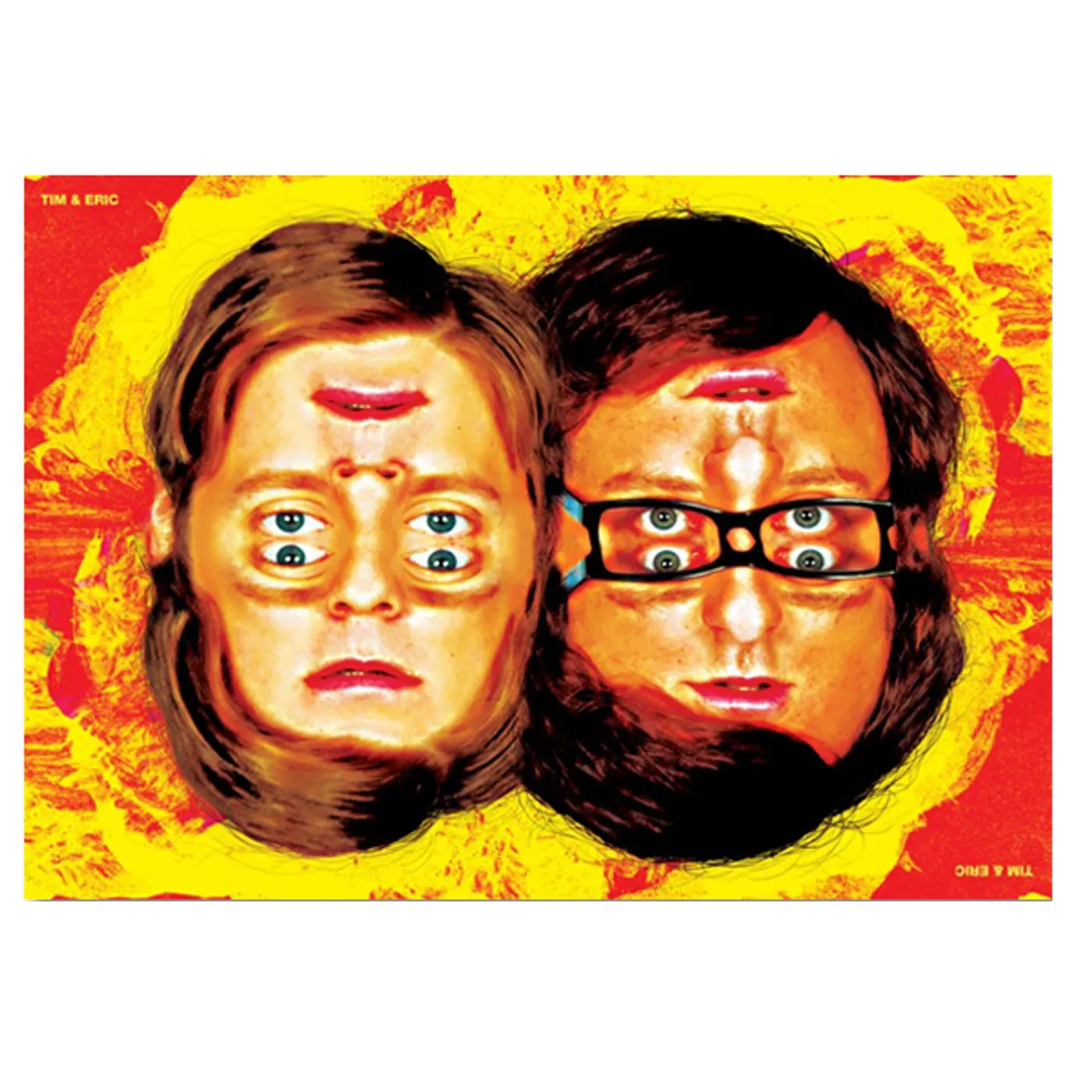 Tim and Eric | Mirrored Faces Poster