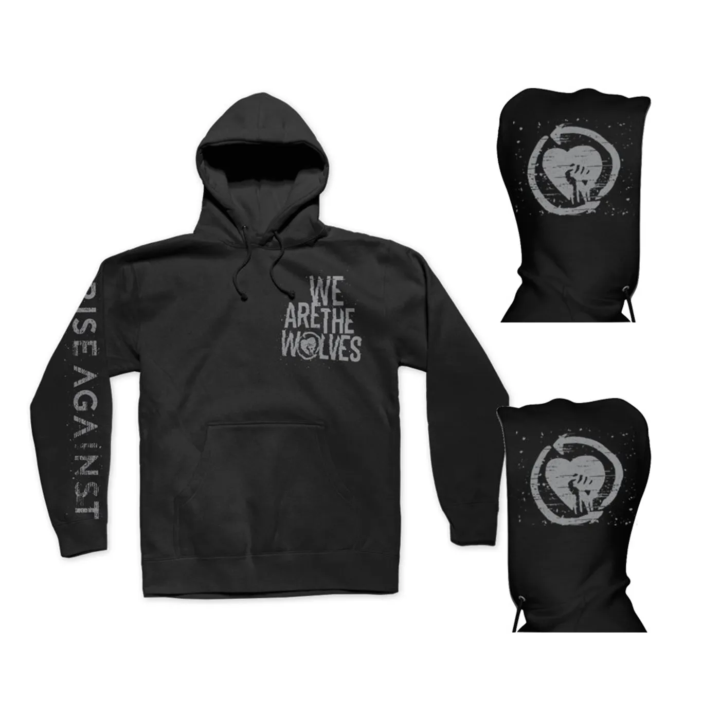 Rise Against We are the Wolves Pullover Hoodie (Black)