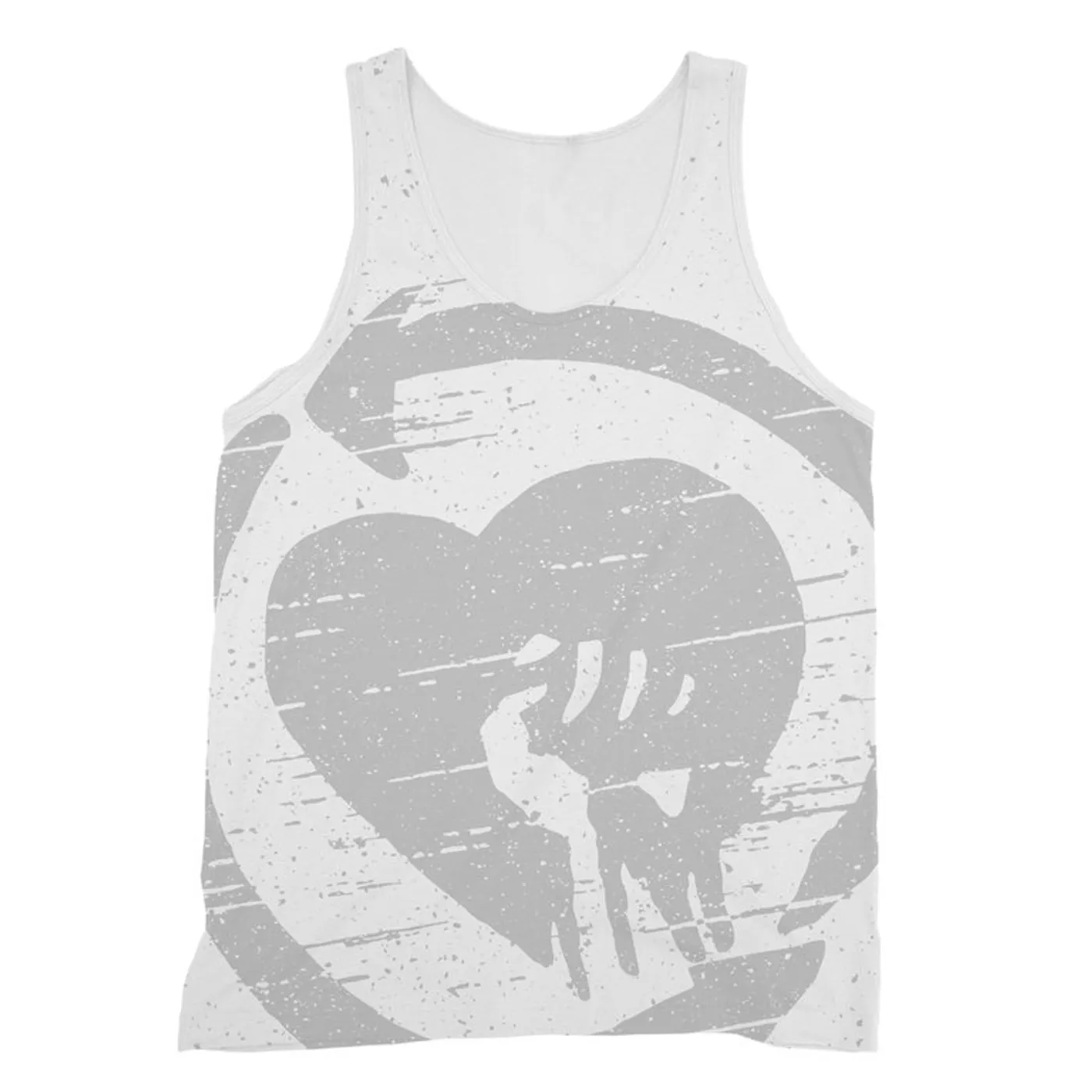 Rise Against Oversized Static Logo Tank (White)