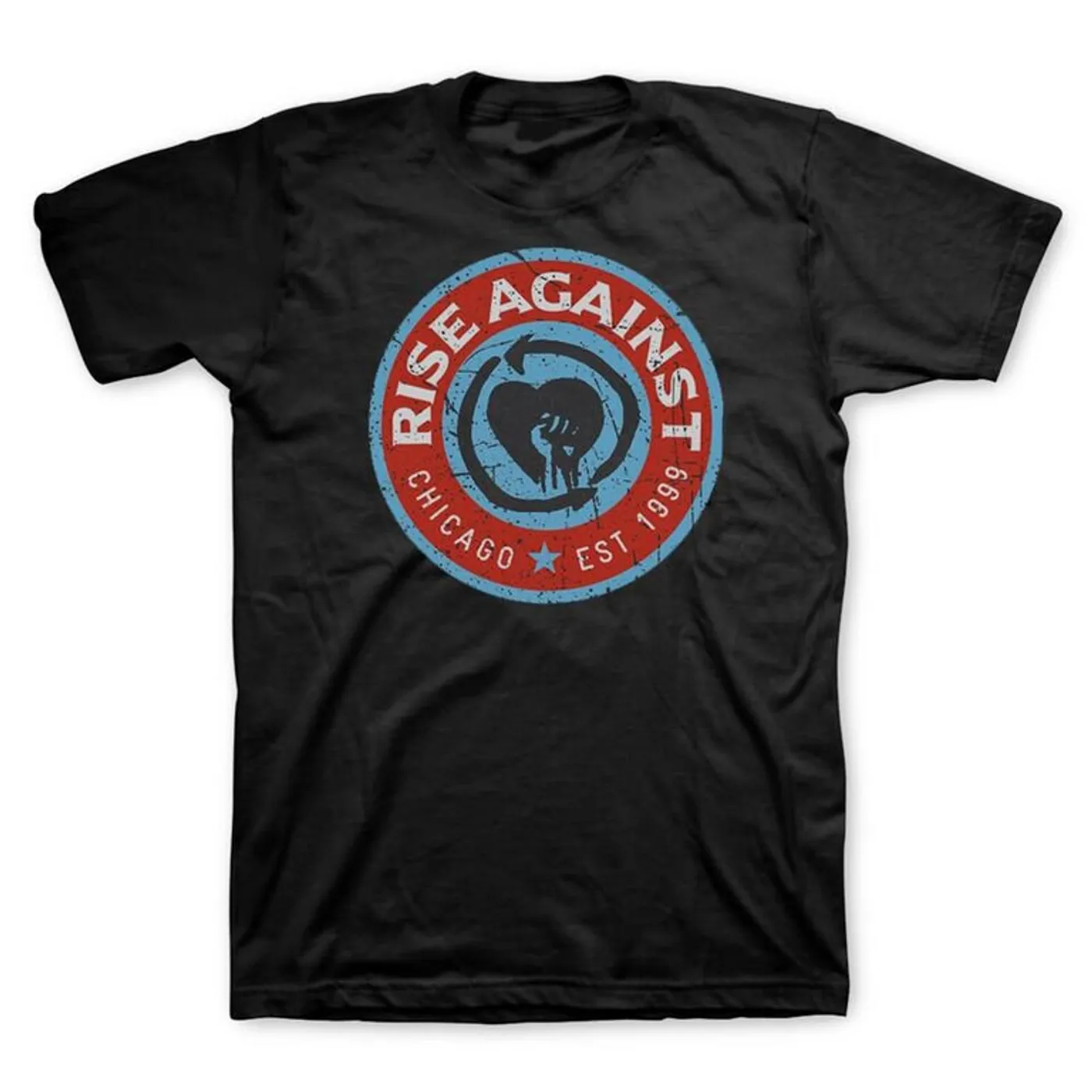 Rise Against Blue Circle Tee (Black)