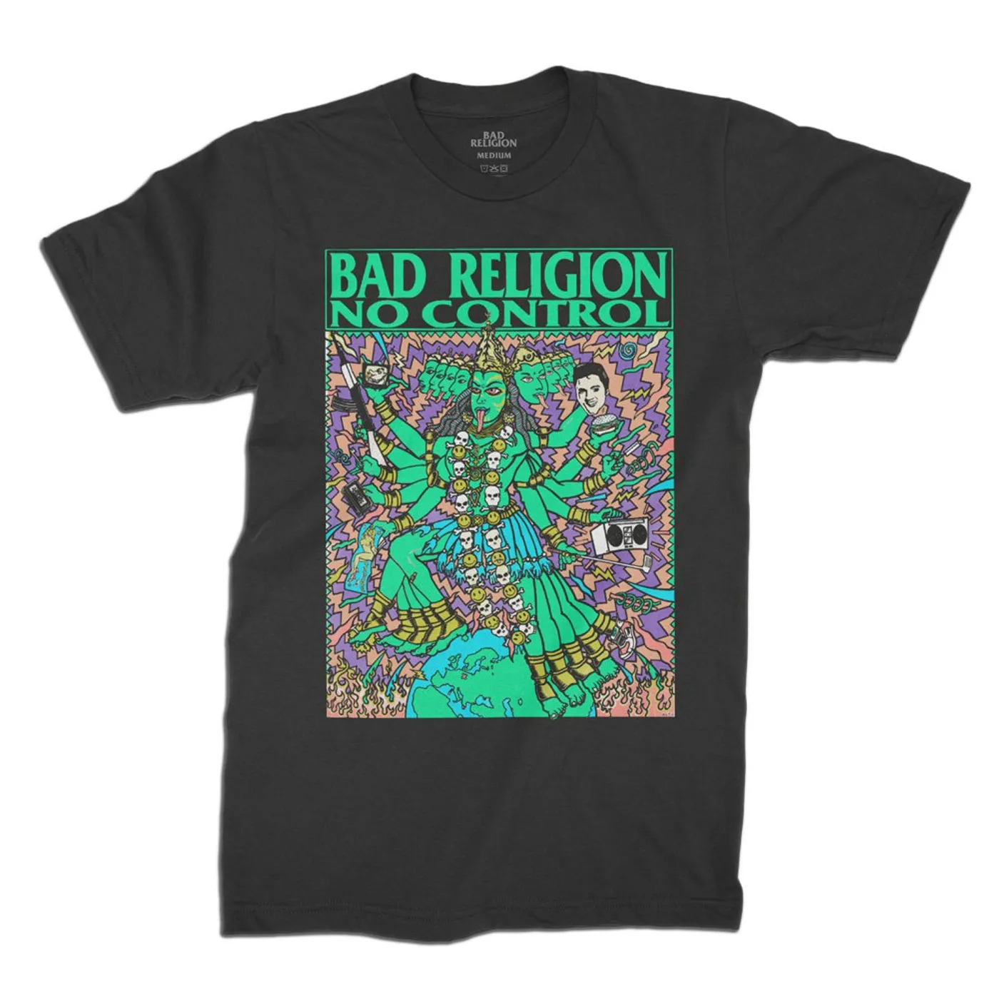 Bad Religion No Control Kozik Tee (Black)
