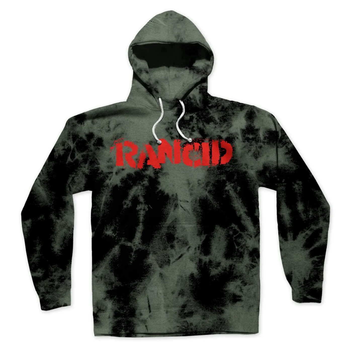 Rancid Stencil Logo Pullover Hoodie (Bleached)