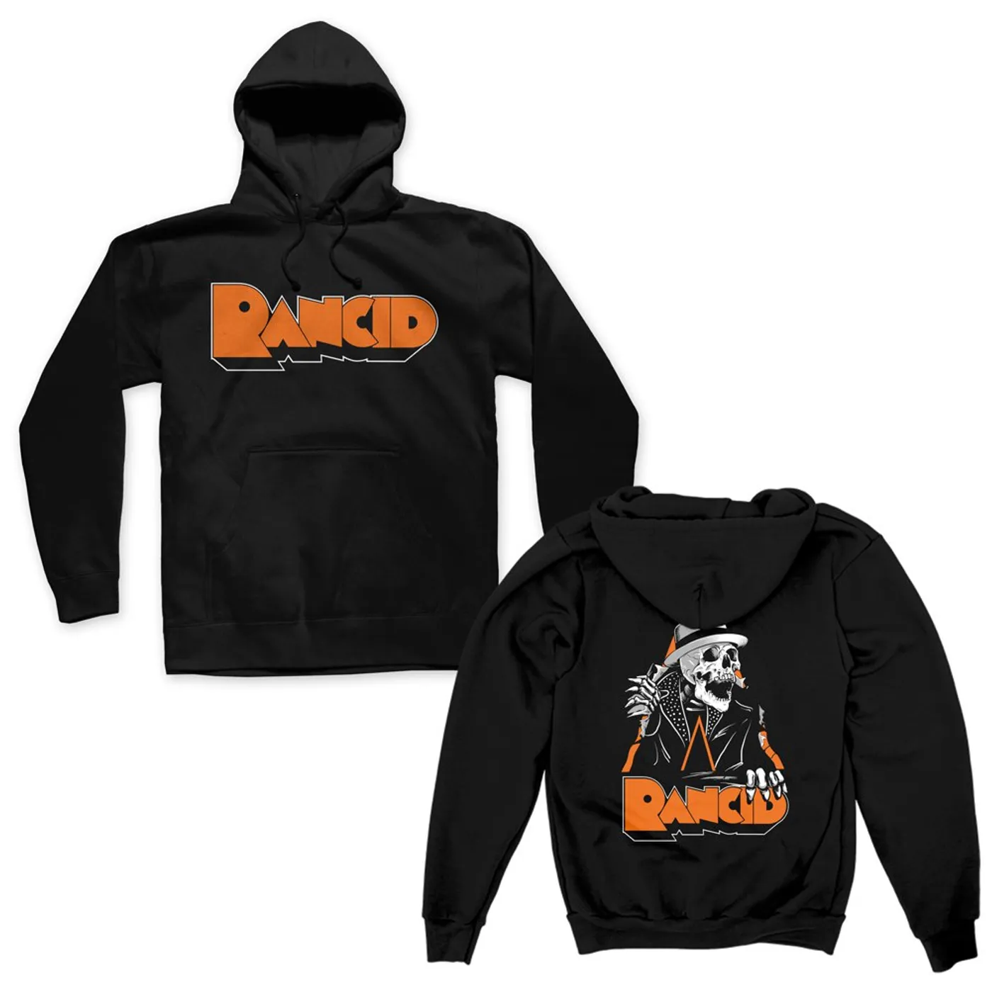 Rancid Skele-Tim Breakout Pullover Hoodie (Black)