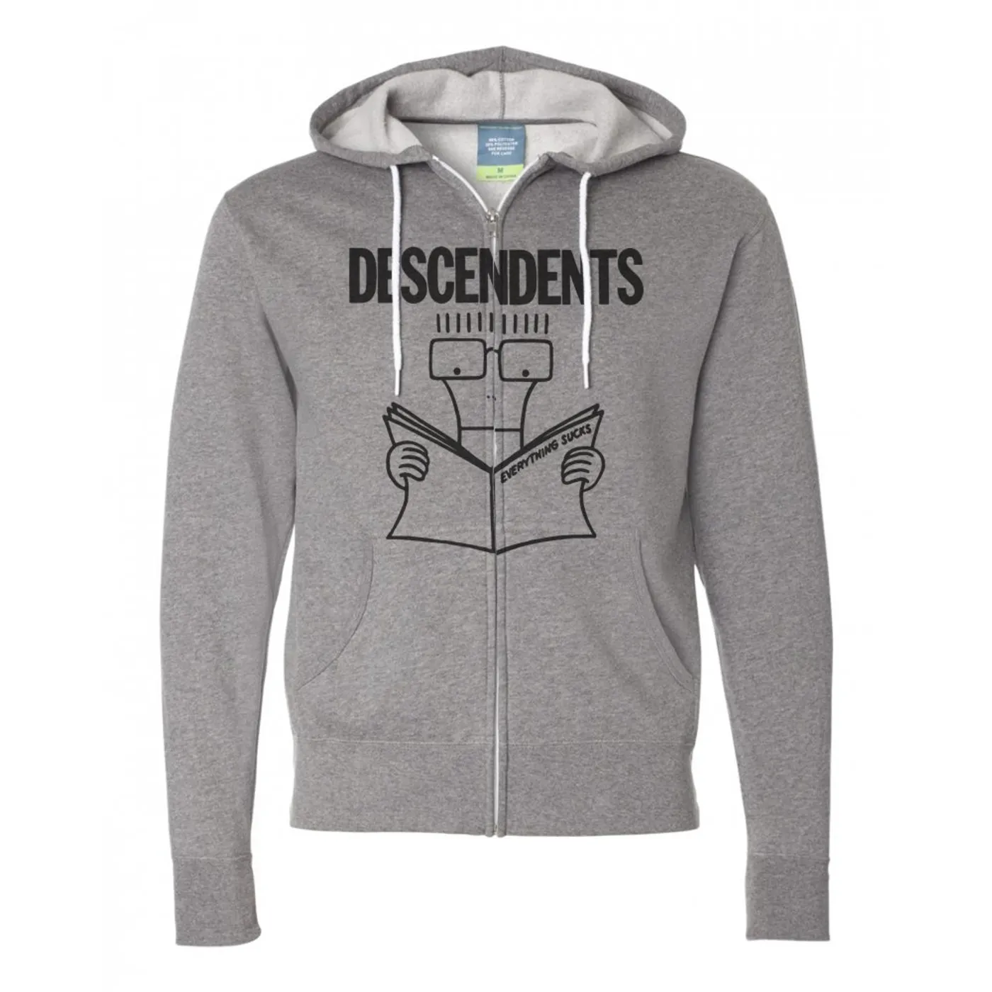 Descendents Everything Sucks Zip Up Hoodie (Gray)