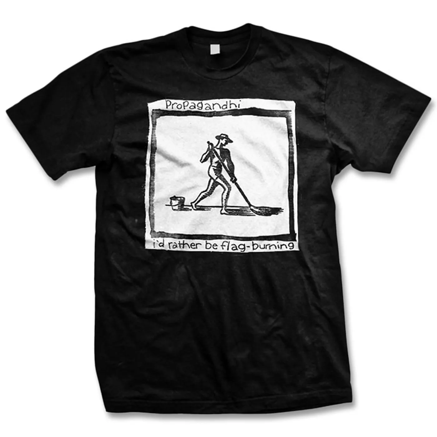 Propagandhi I'd Rather Be Flag Burning Tee (Black)