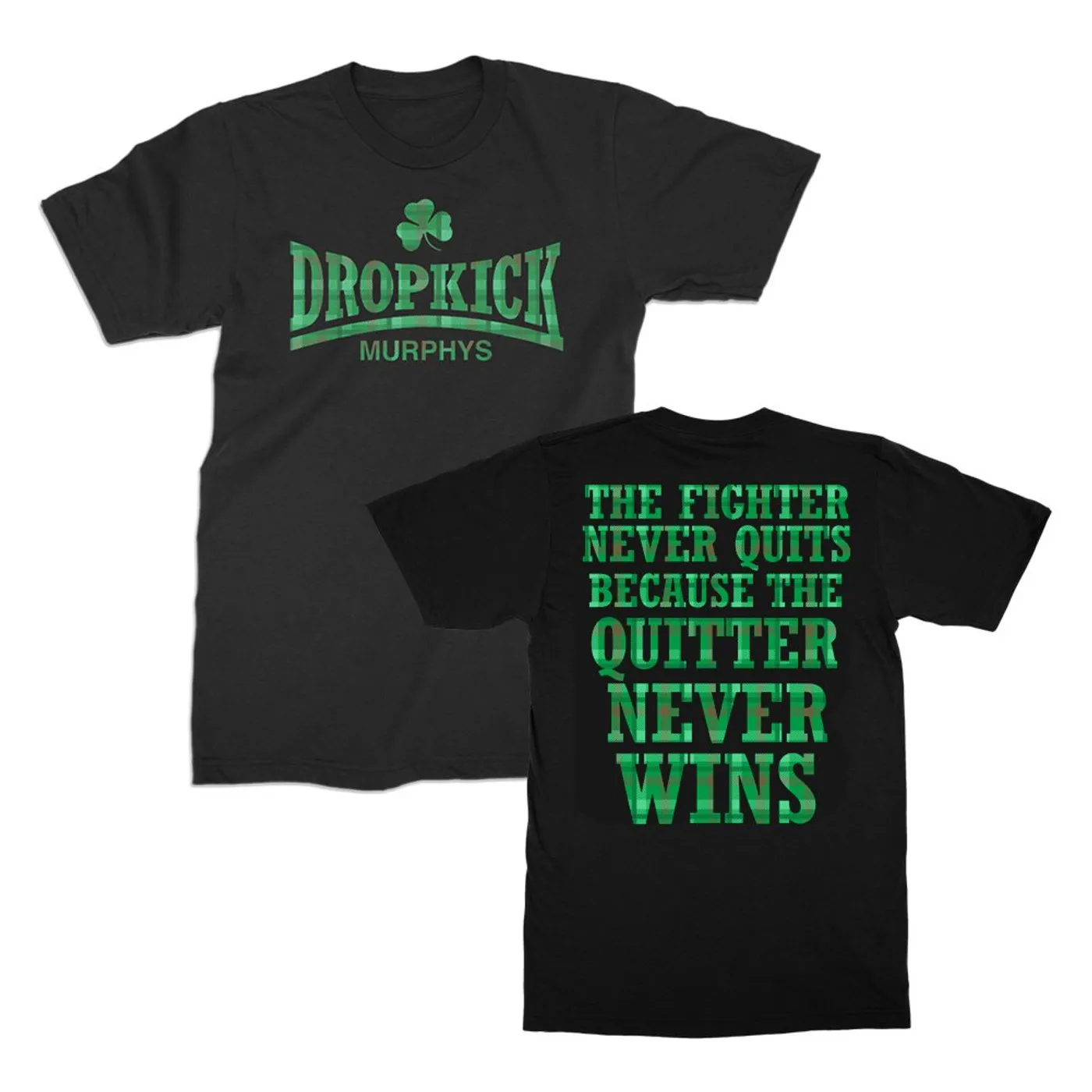 Dropkick Murphys Fighter Never Quits Tee (Black)