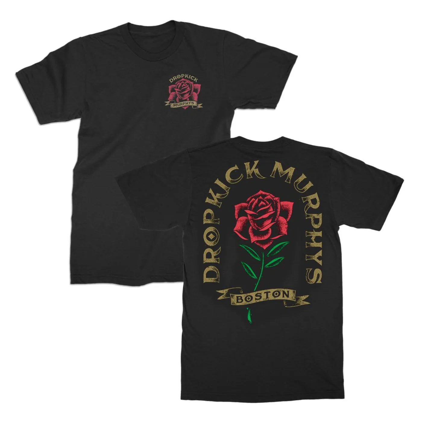 Dropkick Murphys Rose Tattoo Tee (Black)