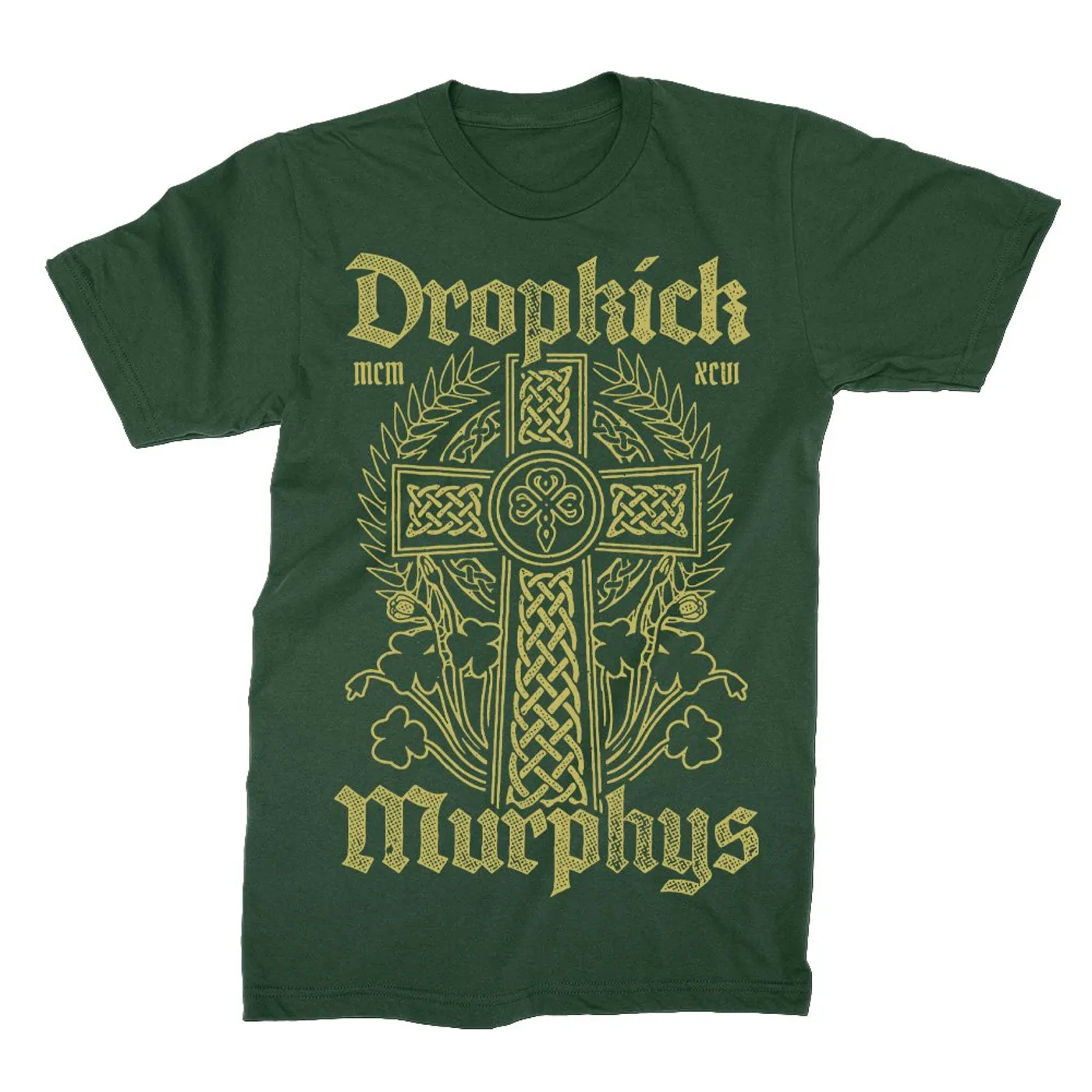 Dropkick Murphys Celtic Cross Tee (Forest Green)