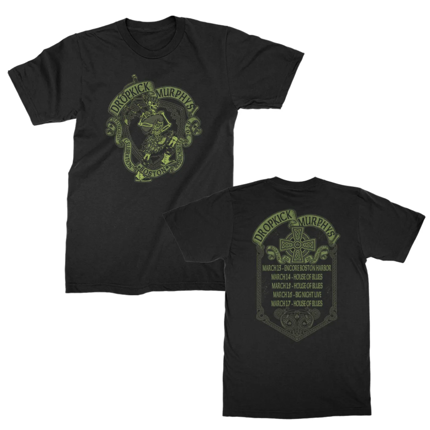 Dropkick Murphys St. Pat's 2020 Event Tee (Black)