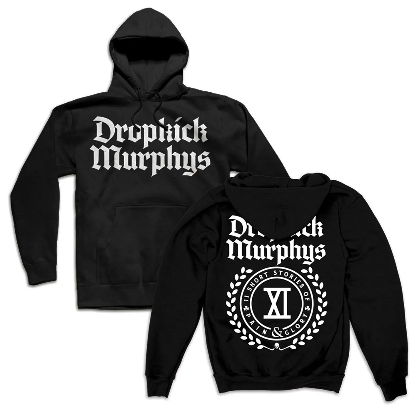 Dropkick Murphys Short Stories Crest Pullover Hoodie (Black)