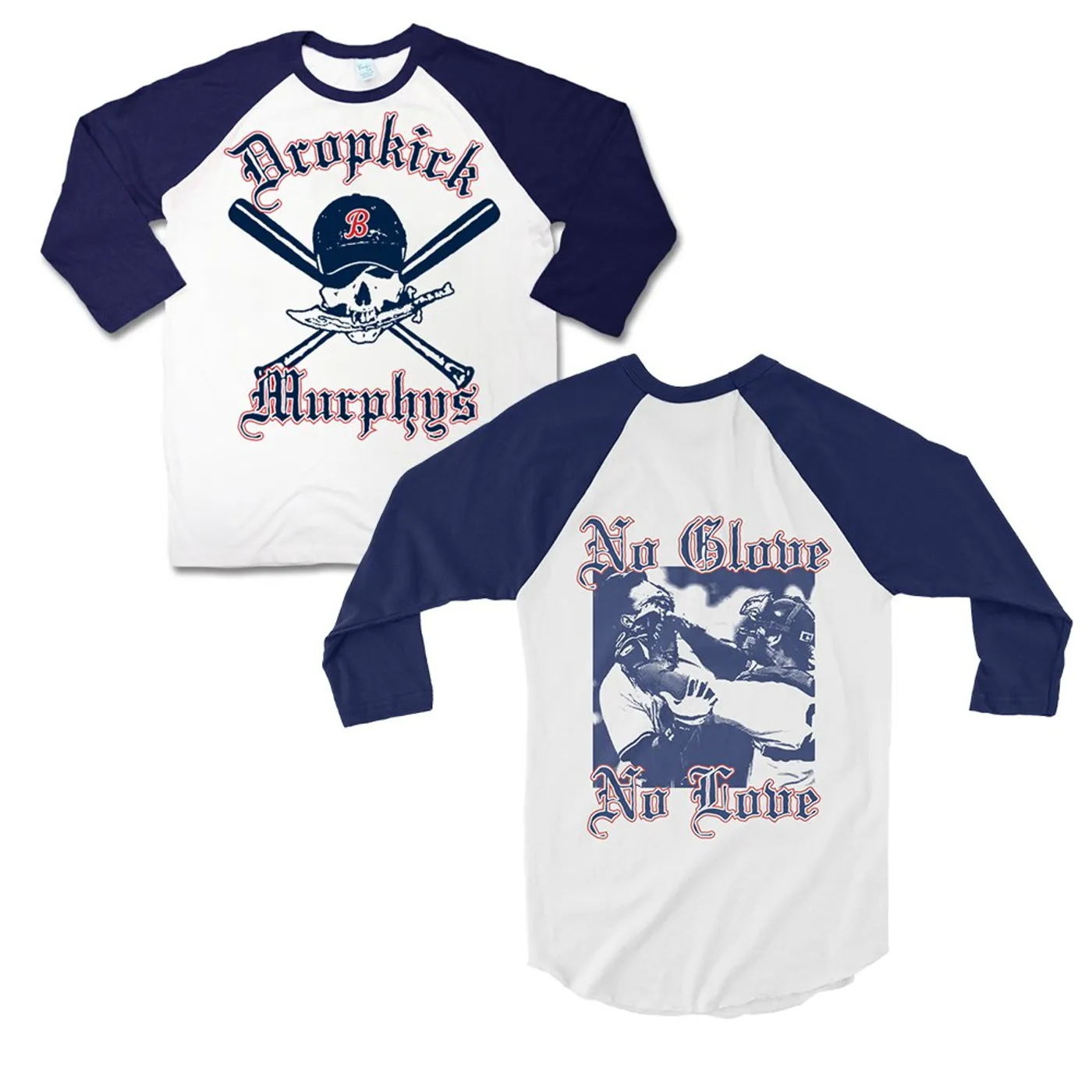 Dropkick Murphys Pirate Baseball Tee (Navy)