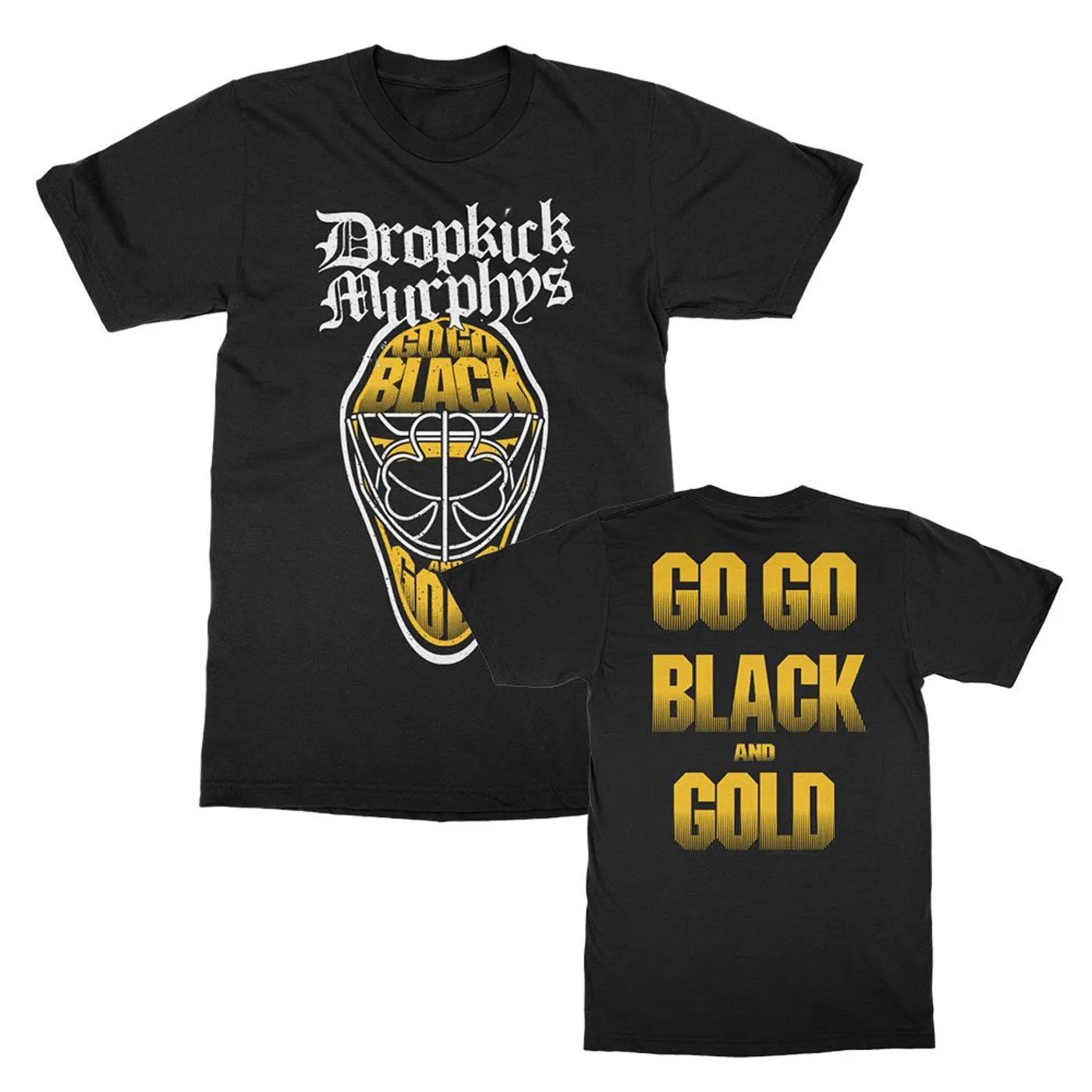 Dropkick Murphys Go Go Black & Gold 2018 Tee (Black)