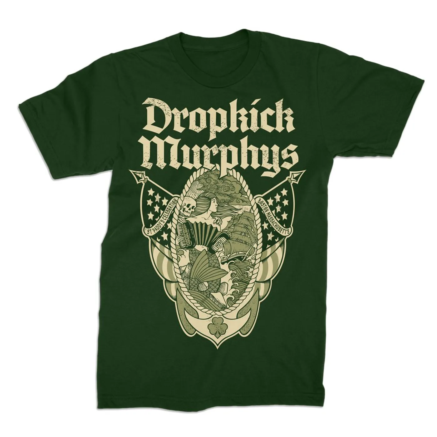 Dropkick Murphys 2018 St Paddys Event Tee (Green)