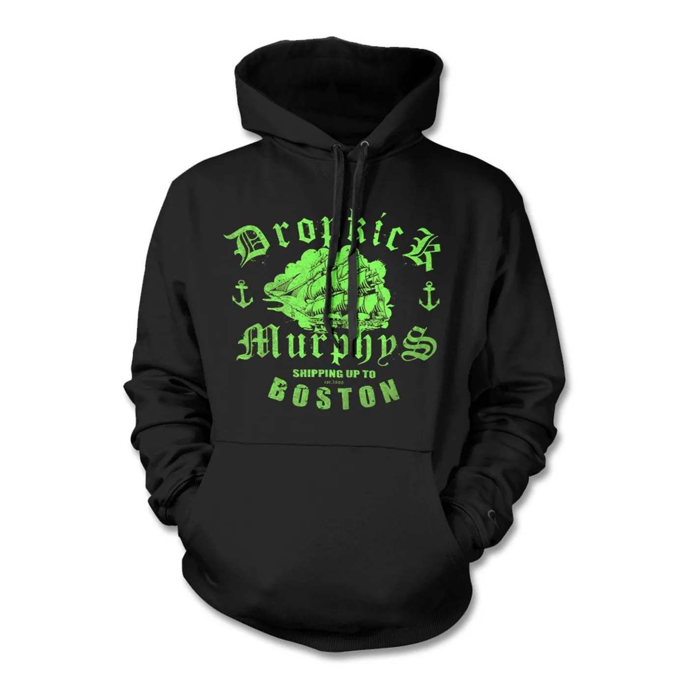 Dropkick Murphys Shipping Up To Boston Pullover Hoodie (Black)
