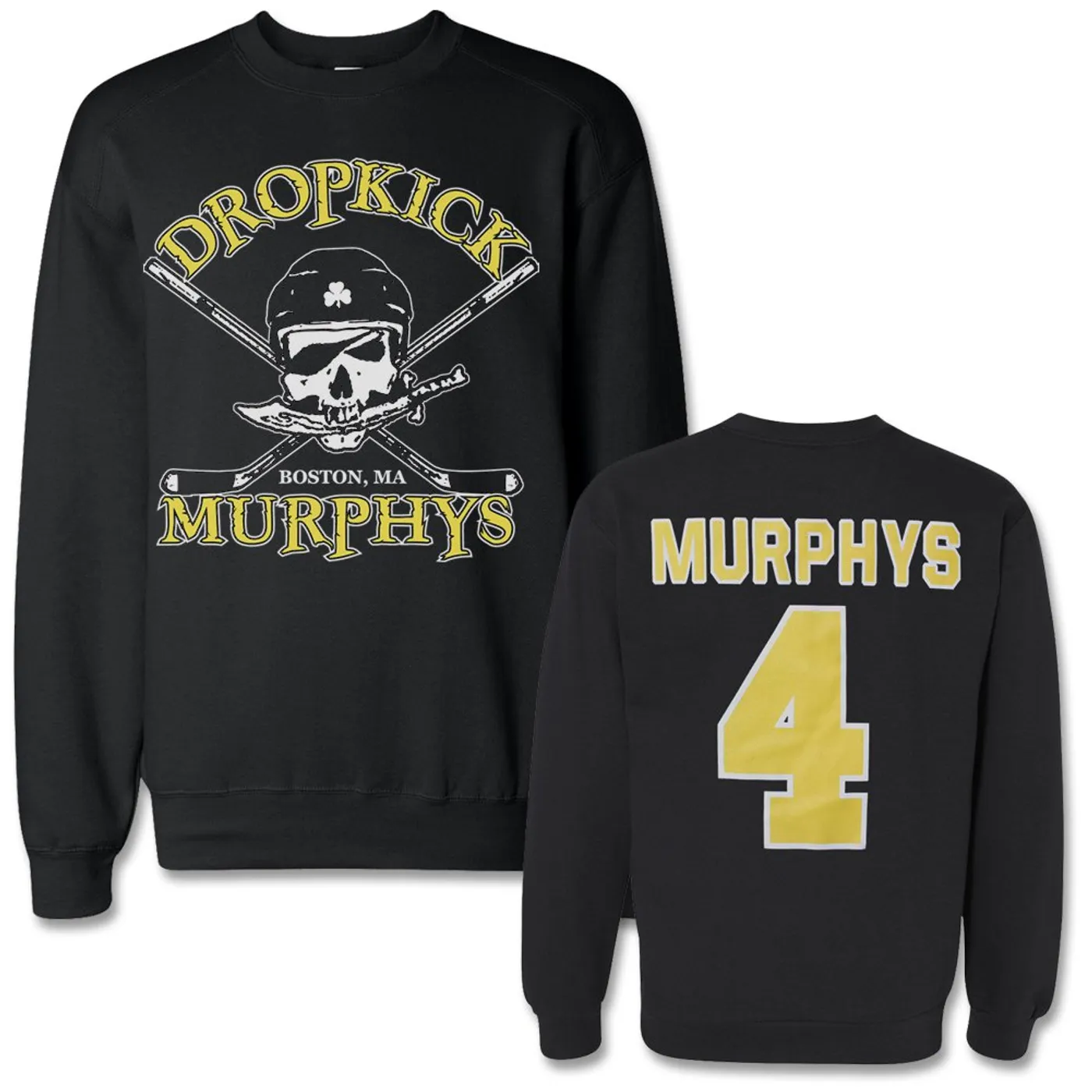 Dropkick Murphys Hockey Skull Crew Neck Sweatshirt