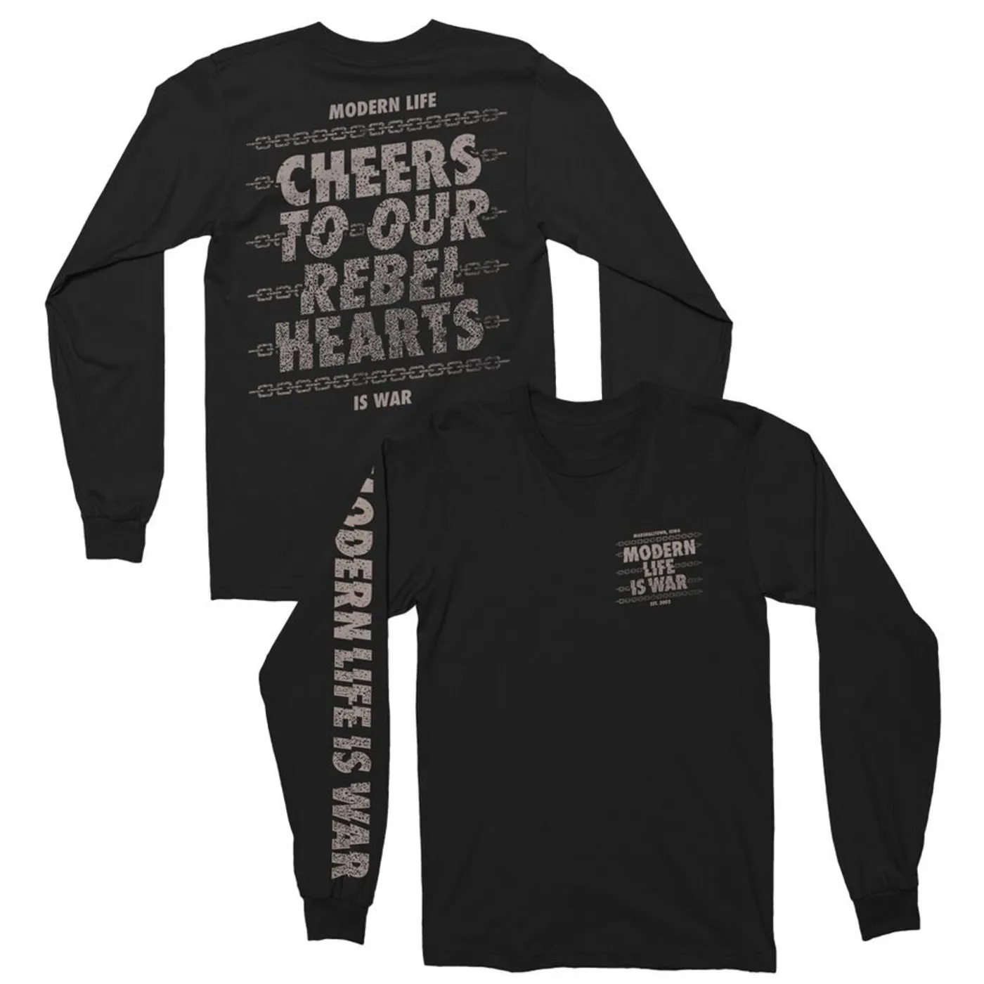 Modern Life Is War Cheers Long Sleeve (Black)