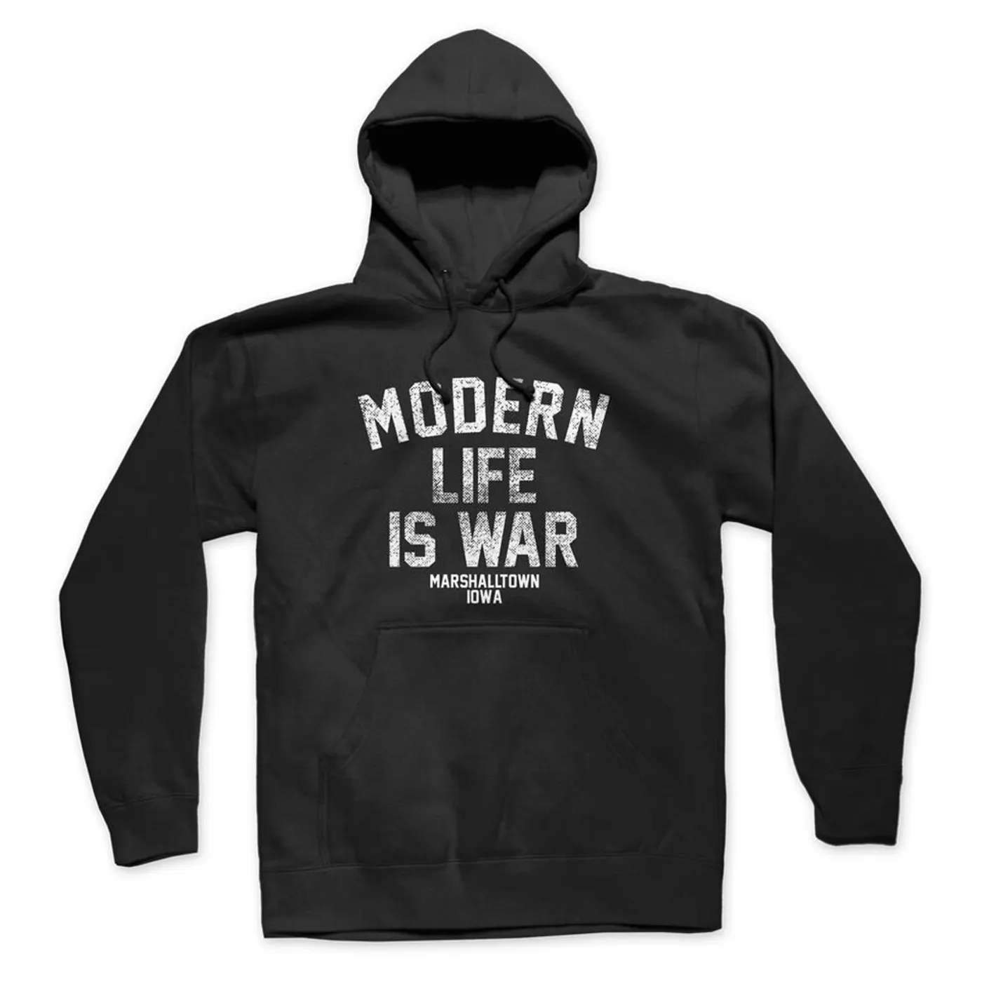 Modern Life Is War Standard Logo Pullover Hoodie (Black)