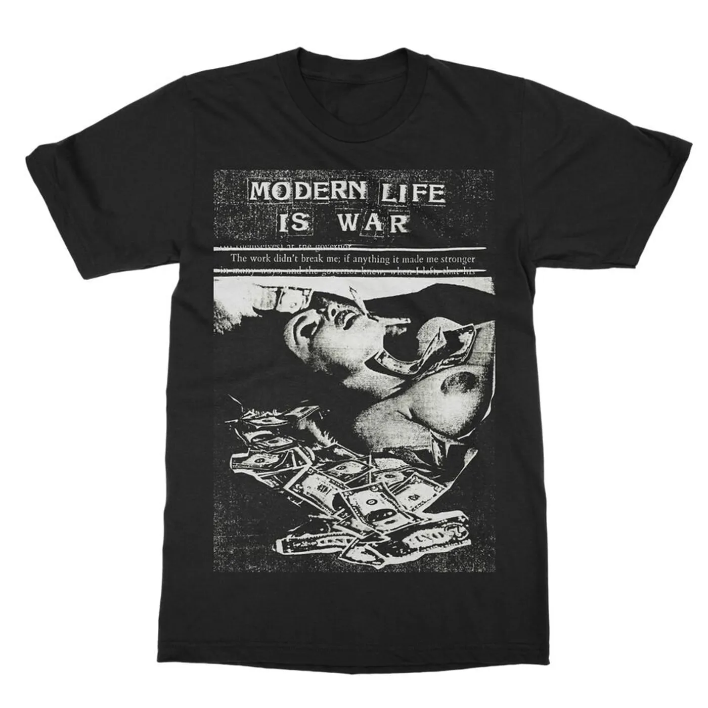 Modern Life Is War Money Tee (Black)