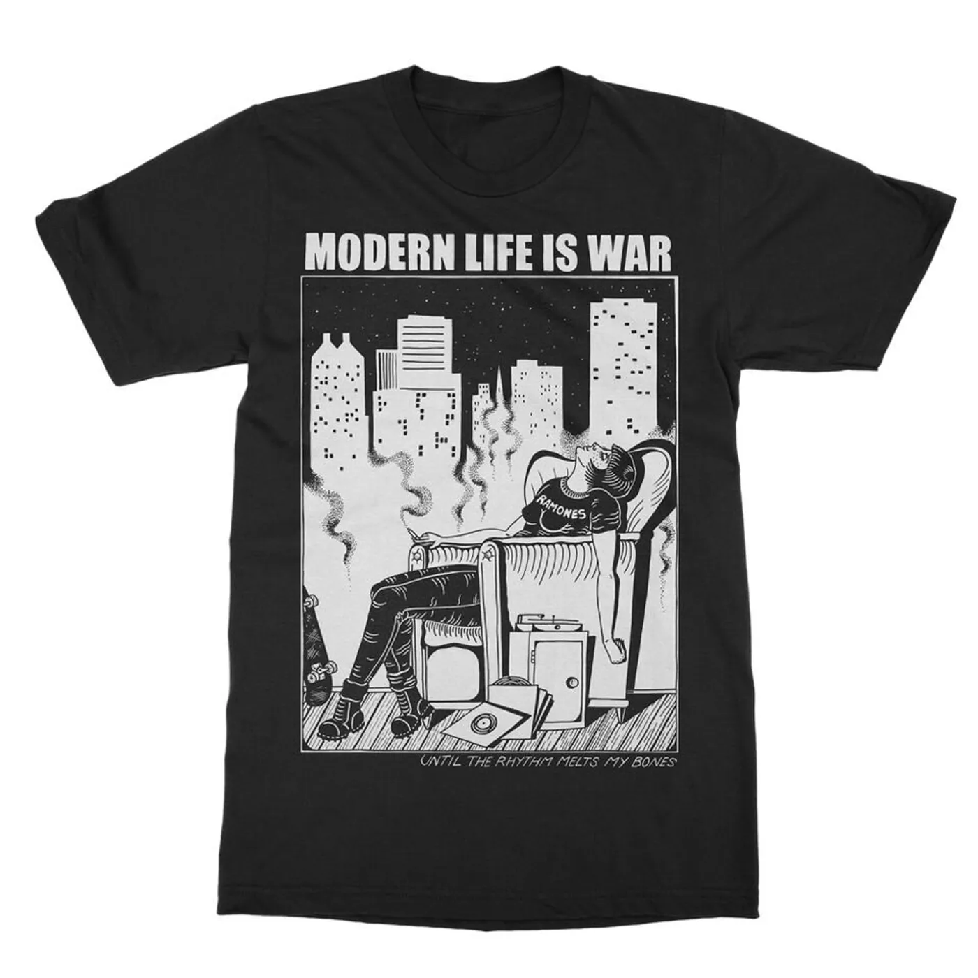 Modern Life Is War New Dead Ramones Tee (Black)