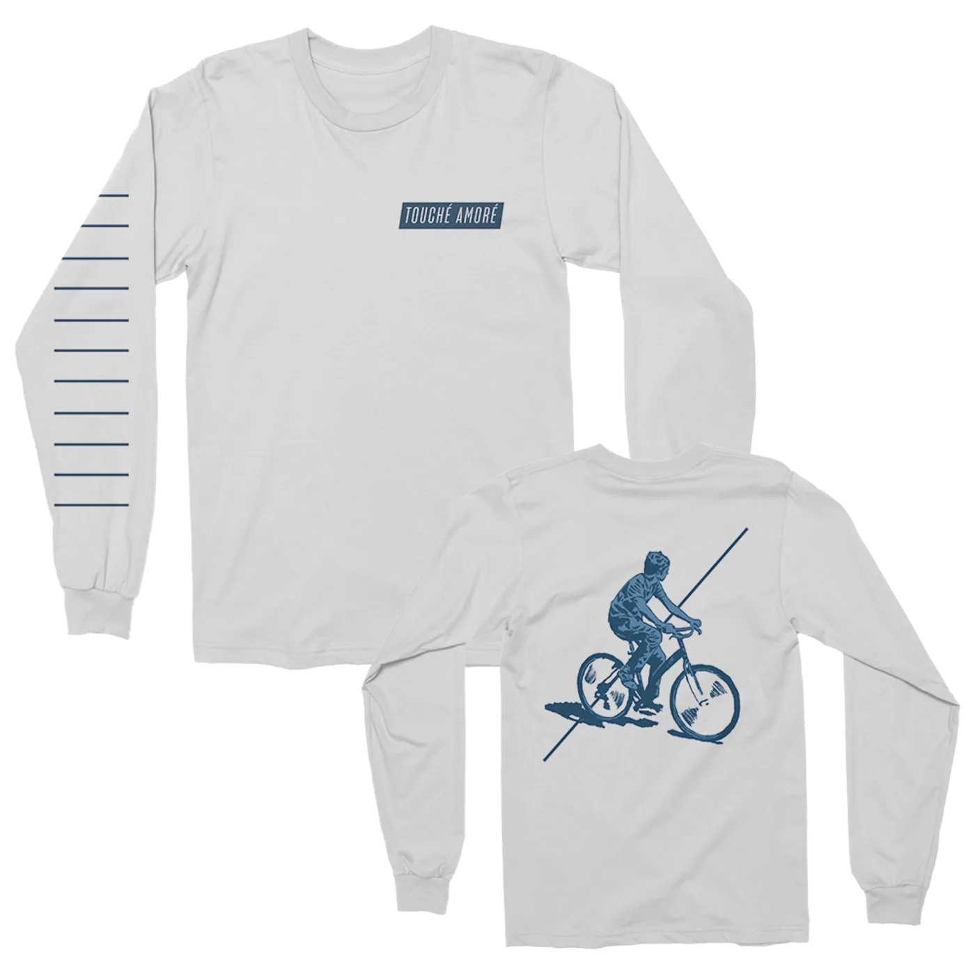 Touché Amoré Bicycle Long Sleeve (White)