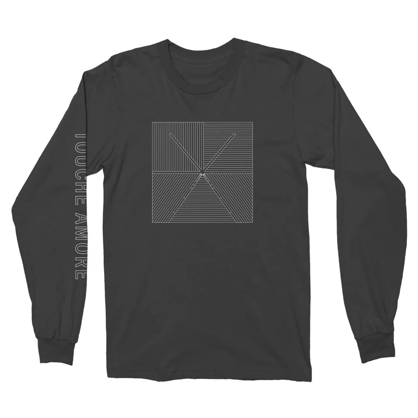 Touché Amoré Lined Logo Long Sleeve (Black)