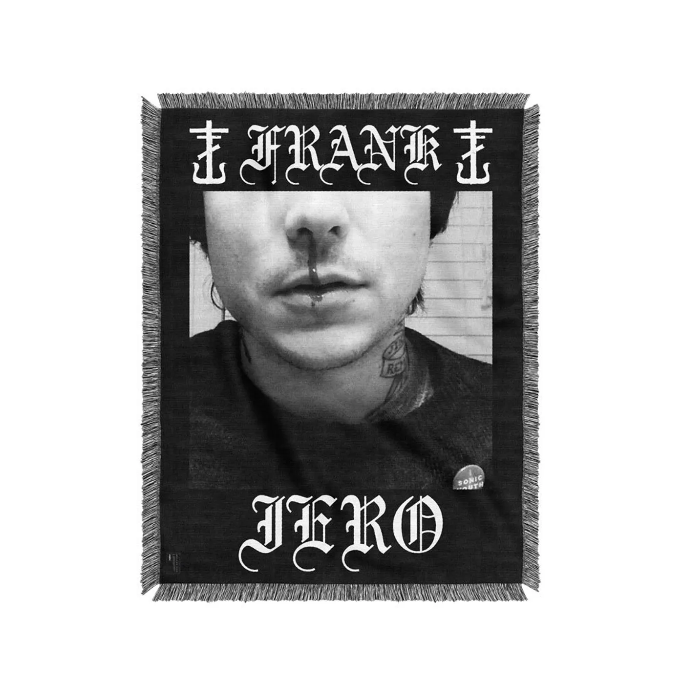 Frank Iero Bloody Nose Woven Blanket