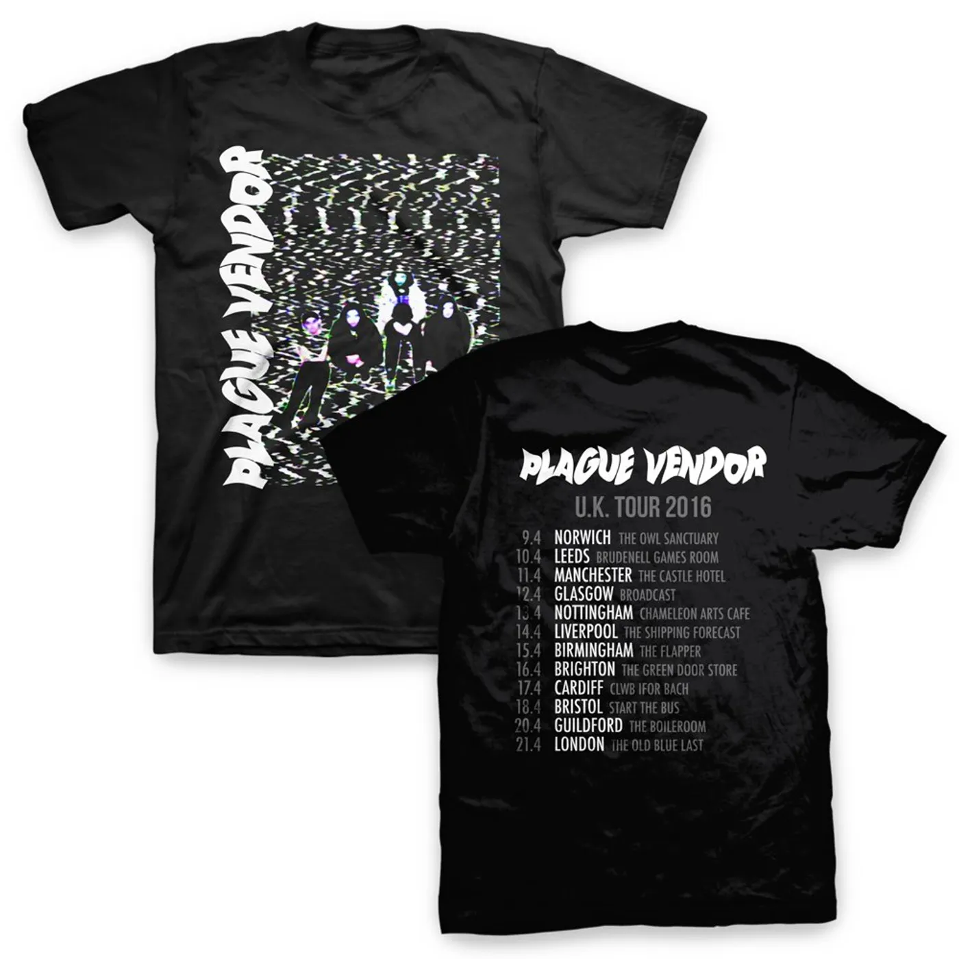 Plague Vendor VHS Smash Tee UK Tour (Black)