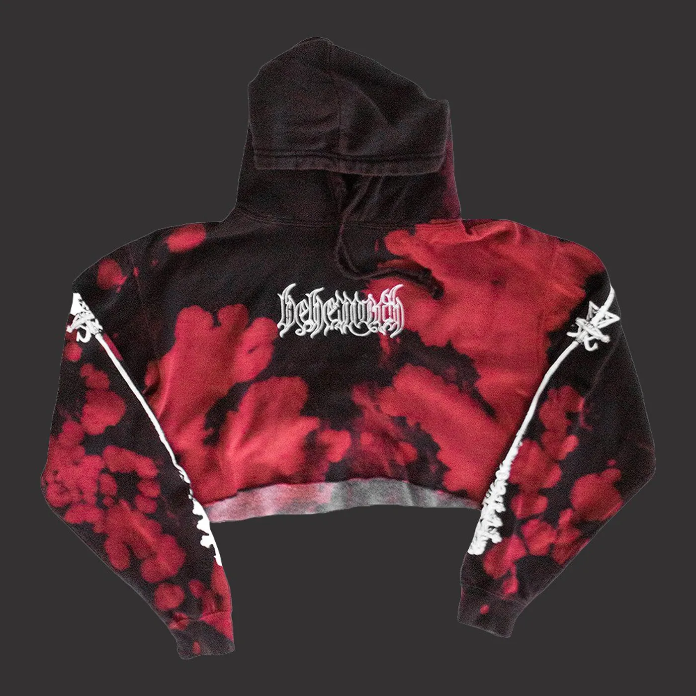 Behemoth Crucifix Women’s Crop Top Sweatshirt (Bloodlet)