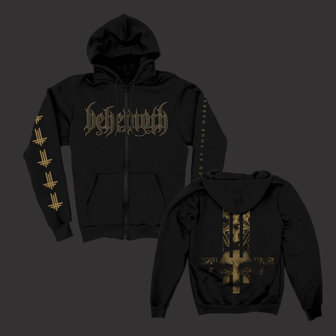 Behemoth Triumviratus Zip Up Sweatshirt (Black)