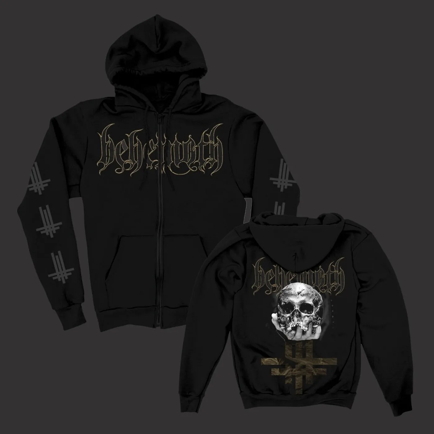 Behemoth ILYAYD Skull Zip-Up Hoodie