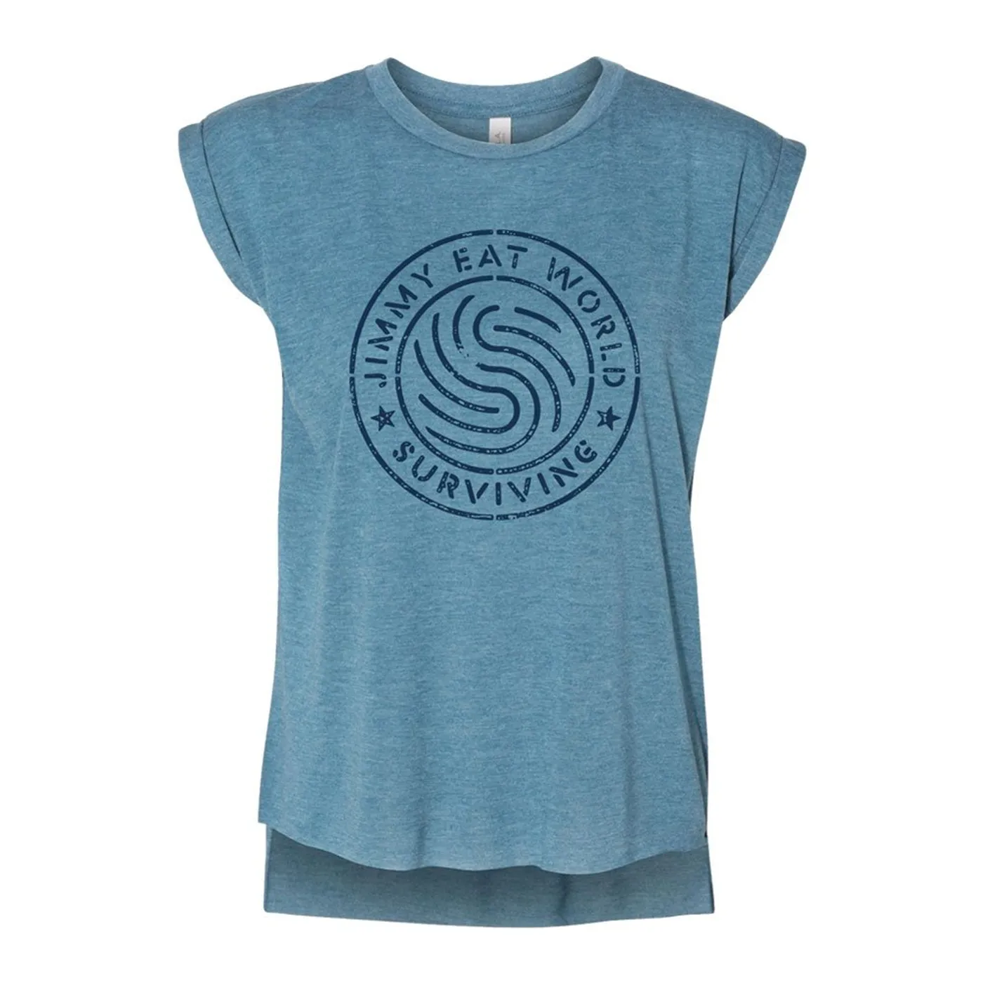 Jimmy Eat World Surviving Emblem Womens Tank (Teal)