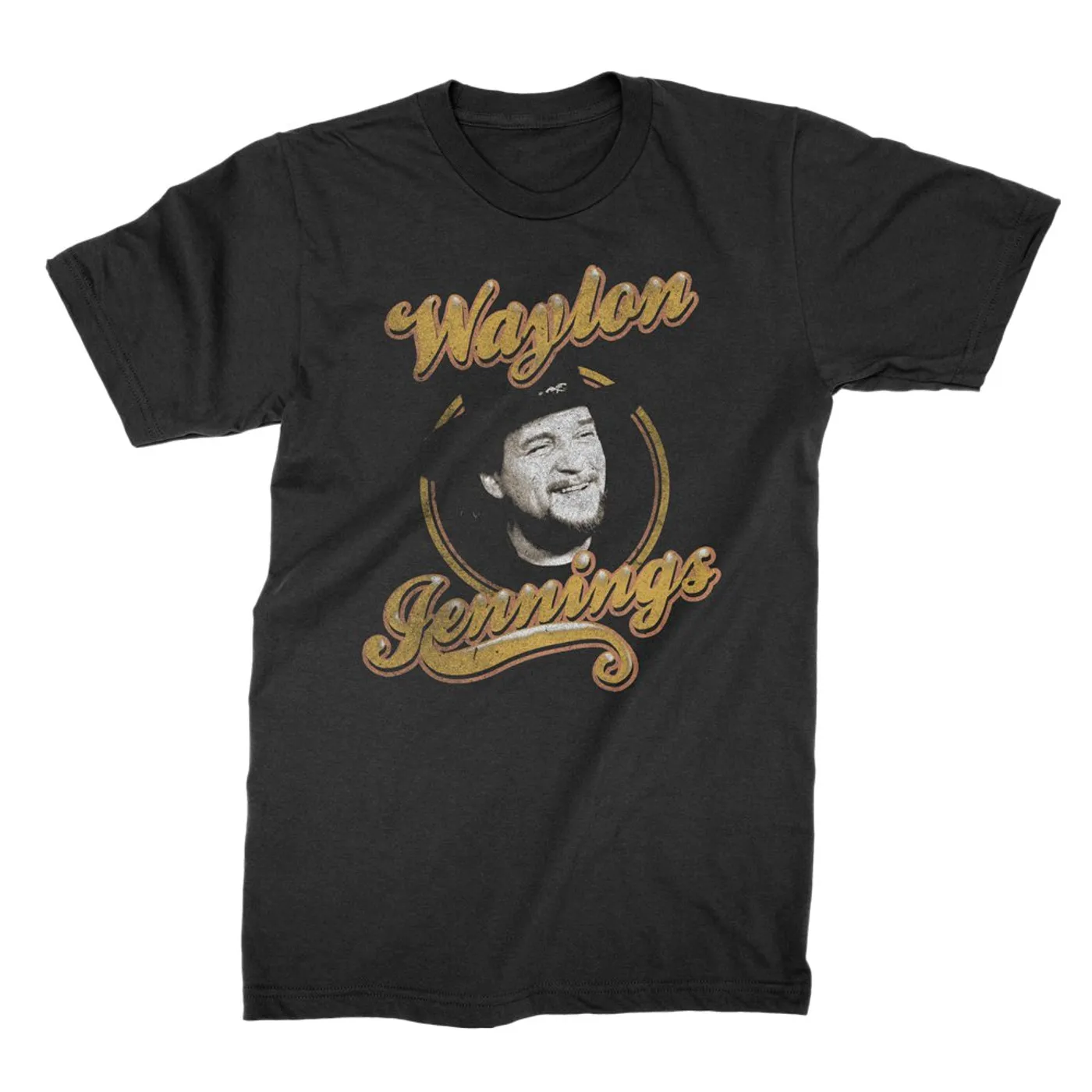 Waylon Jennings Head Shot Tee (Black)