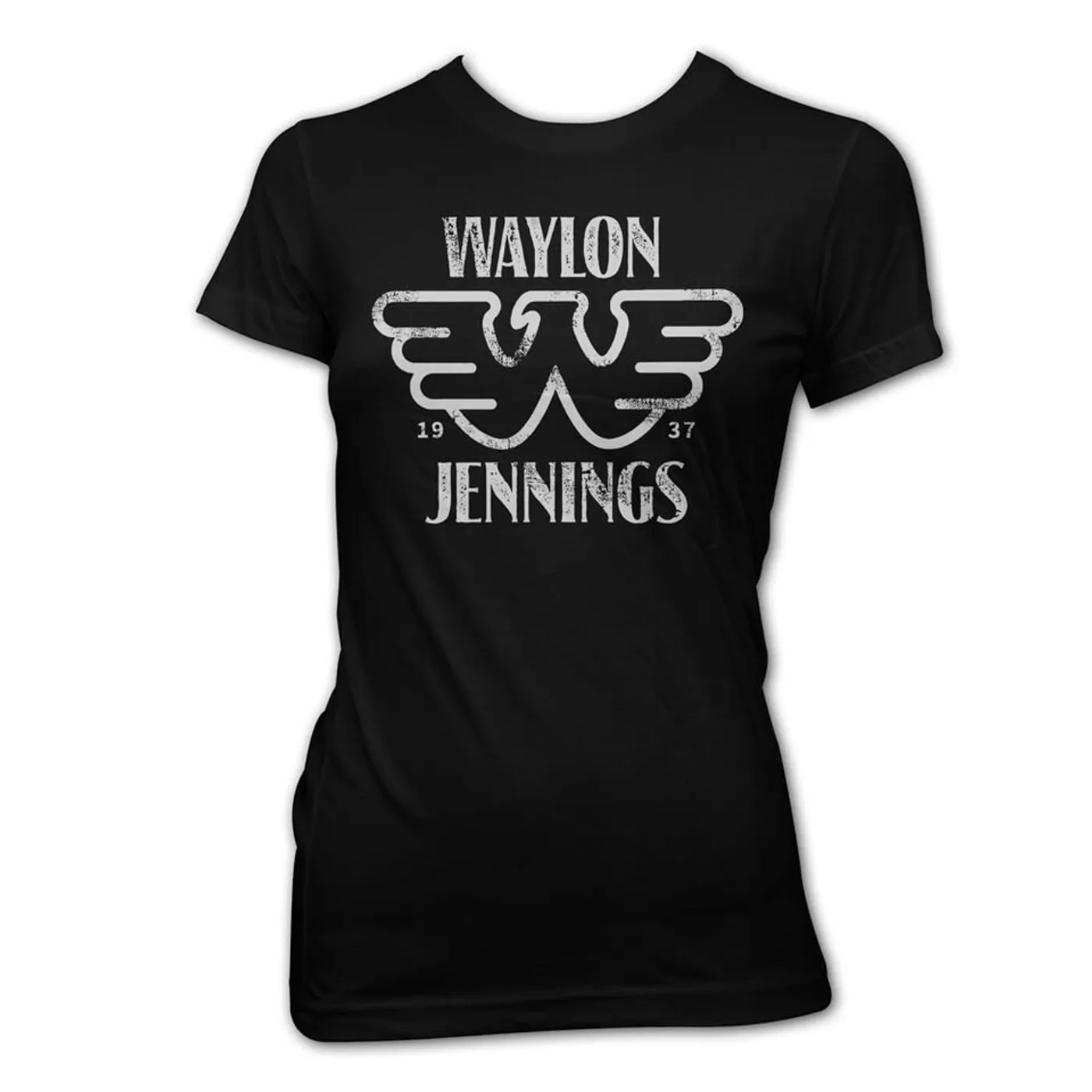 Waylon Jennings Flying W Women's Tee (Black)