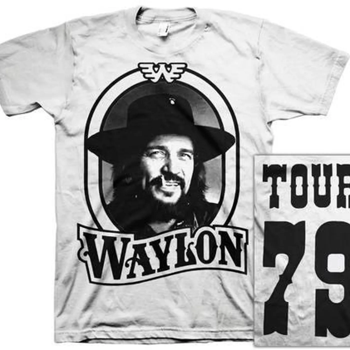 Waylon Jennings 79 Tour Tee (White)