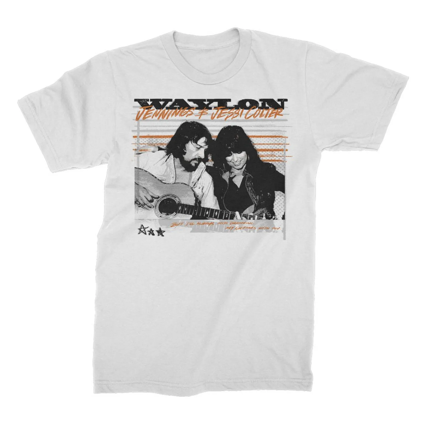 Waylon Jennings Dreams Tee (White)