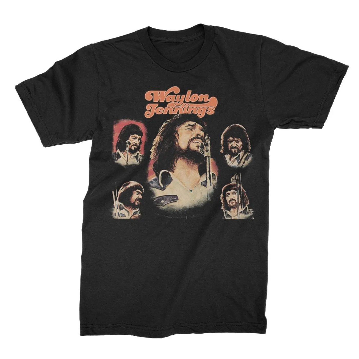 Waylon Jennings Texas 74 Tee (Black)