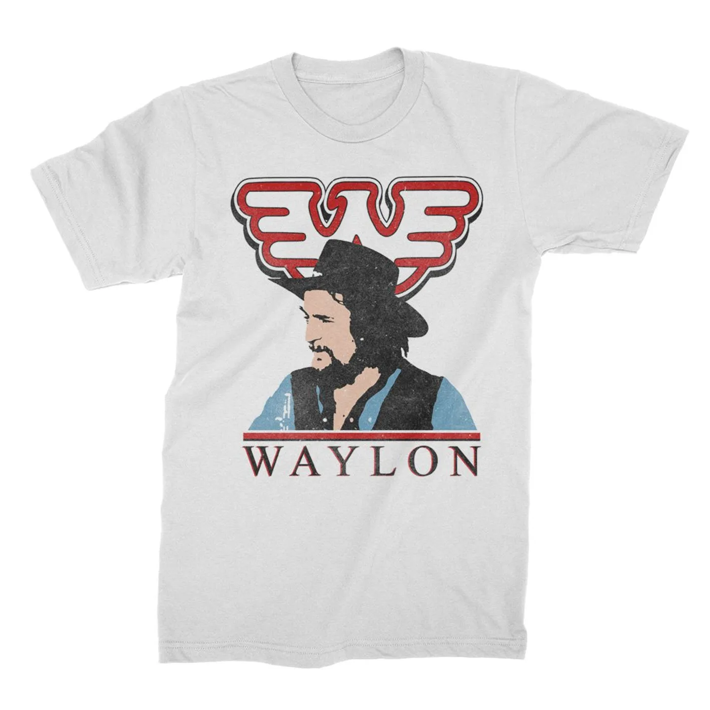 Waylon Jennings Colorized Tee (White)
