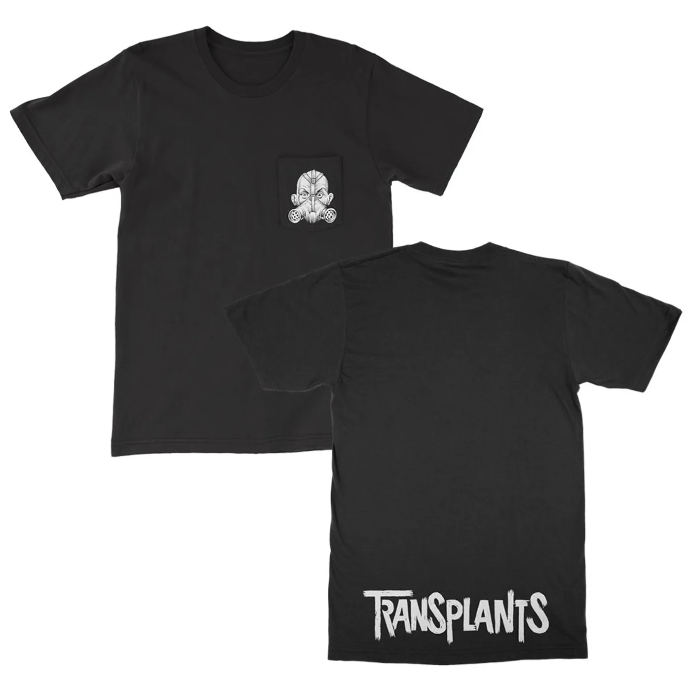 Transplants Gas Mask Pocket Tee (Black)